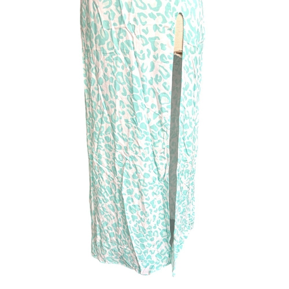 Beach Bunny Lily Maxi Dress in Aqua Leopard Small - Picture 5 of 11
